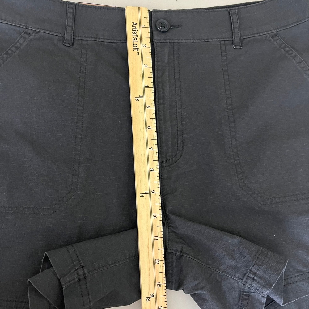 Eddie Bauer Womens Black Ripstop Utility Shorts Size 10 1849046 5" Inseam NEW - Picture 12 of 14